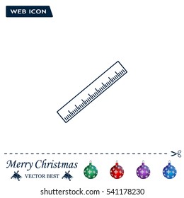 vector icon of ruler