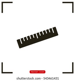 vector icon of ruler