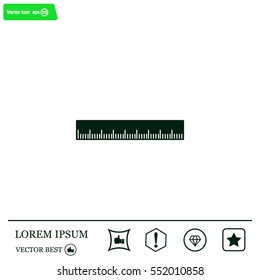 vector icon of ruler