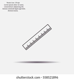 vector icon of ruler