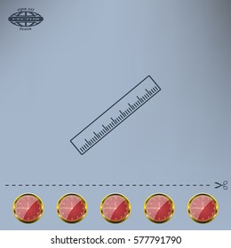 vector icon of ruler