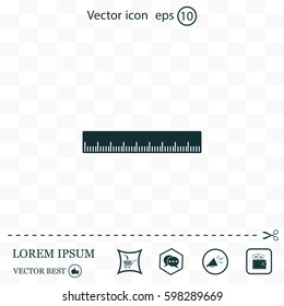 vector icon of ruler