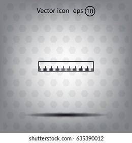 vector icon of ruler