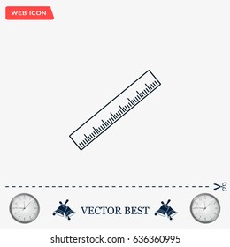 vector icon of ruler