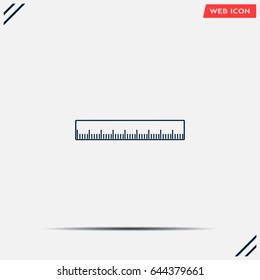 vector icon of ruler