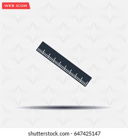 vector icon of ruler