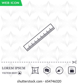vector icon of ruler