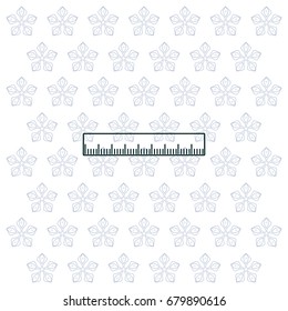 vector icon of ruler