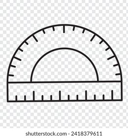 vector icon of ruler. best ruler icon in trendy flat style