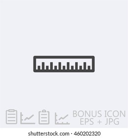 vector icon ruler, scaling