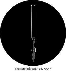 ícone de vetor da caneta de régua