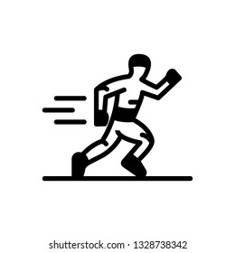 Vector icon for running