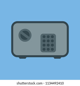 Vector icon of safe. A symbol of money; security and money protection.
