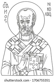 vector icon saint nicholas