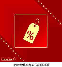 Vector icon Sale tags. 