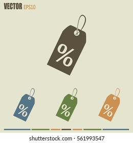 Vector icon Sale tags. 