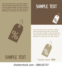 Vector icon Sale tags. 