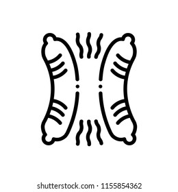 Vector icon for sausage 