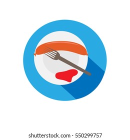 vector icon sausage