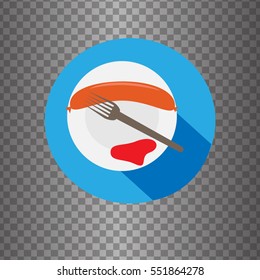 vector icon sausage