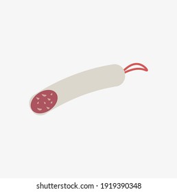 vector icon, sausage sausage on white background