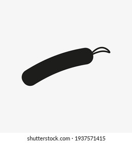 vector icon, sausage sausage on white background