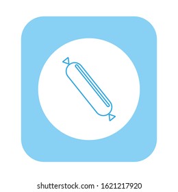 vector icon, with sausage shape