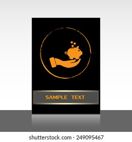 Vector icon saving, piggy bank
