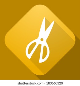 Vector icon of Scissors. 