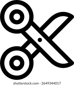 vector icon of a scissors