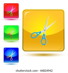 vector icon of scissors