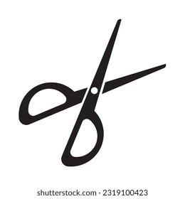 Vector icon of scissors, flat and graphic design