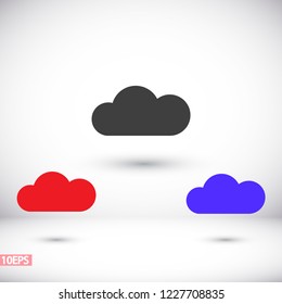 Vector icon scloud 10 EPS