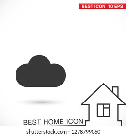 Vector icon scloud 10 EPS