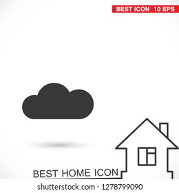 Vector icon scloud 10 EPS