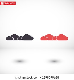Vector icon scloud 10 EPS