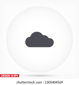Vector icon scloud 10 EPS