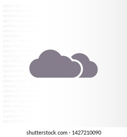 Vector icon scloud 10 EPS . Lorem Ipsum Illustration design