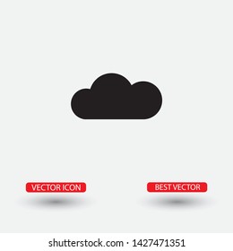 Vector icon scloud 10 EPS . Lorem Ipsum Illustration design