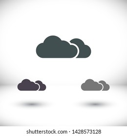 Vector icon scloud 10 EPS . Lorem Ipsum Illustration design
