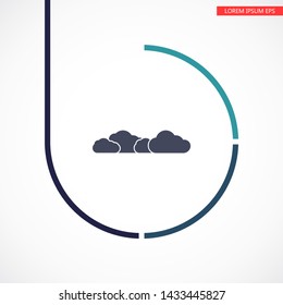 Vector icon scloud 10 EPS . Lorem Ipsum Illustration design