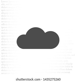 Vector icon scloud 10 EPS . Lorem Ipsum Illustration design