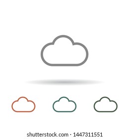 Vector icon scloud 10 EPS . Lorem Ipsum Illustration design