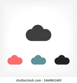 Vector icon scloud 10 EPS . Lorem Ipsum Illustration design