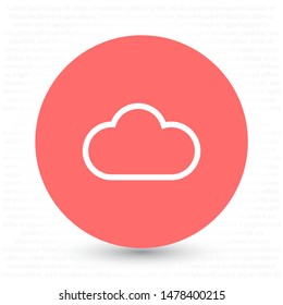 Vector icon scloud 10 EPS . Lorem Ipsum Illustration design