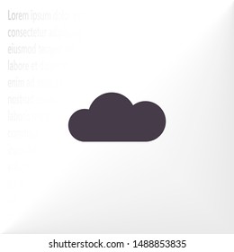 Vector icon scloud 10 EPS . Lorem Ipsum Illustration design