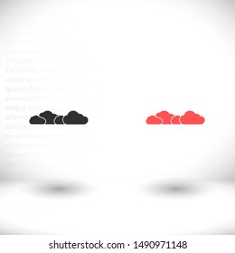 Vector icon scloud 10 EPS . Lorem Ipsum Illustration design