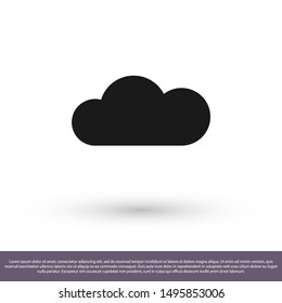 Vector icon scloud 10 EPS . Lorem Ipsum Illustration design