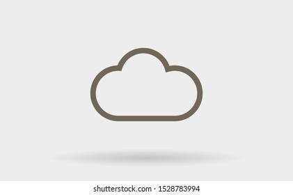 Vector icon scloud 10 EPS . Lorem Ipsum Illustration design