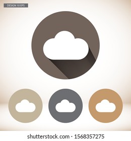 Vector icon scloud 10 EPS . Lorem Ipsum Illustration design